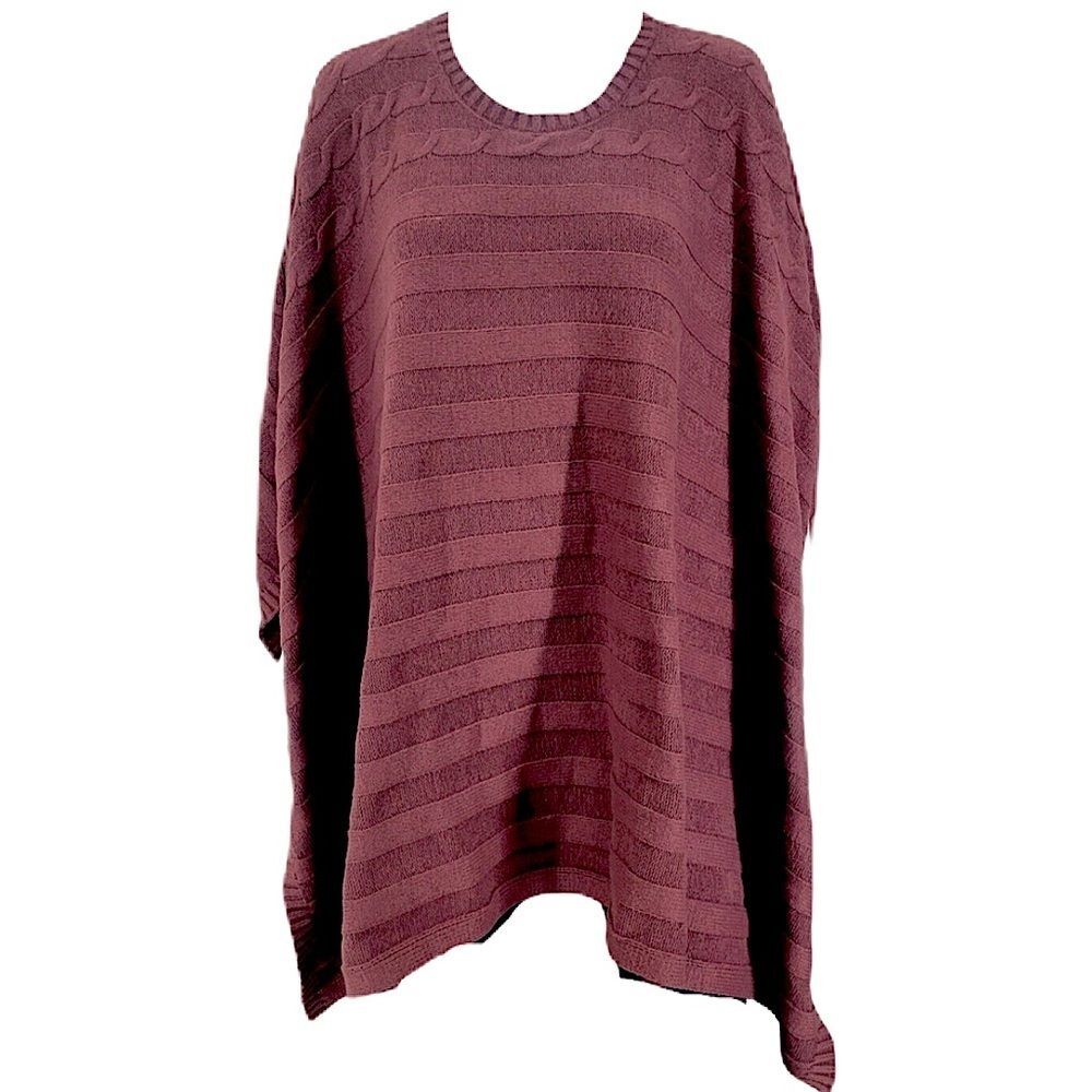 Lisa Rinna Collection Cable Knit Poncho Size M/L‎ - Picture 5 of 11